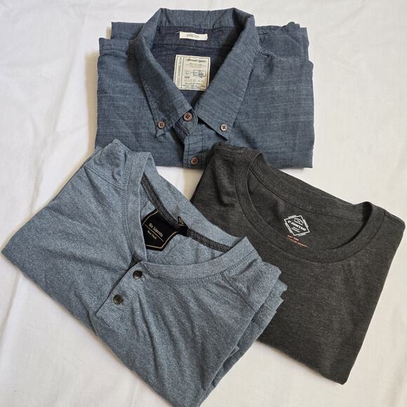 Lot of 3 Men Plus 4XL Cotton Shirts Button Up Short Sleeves Classic Comfy Casual - Picture 3 of 15